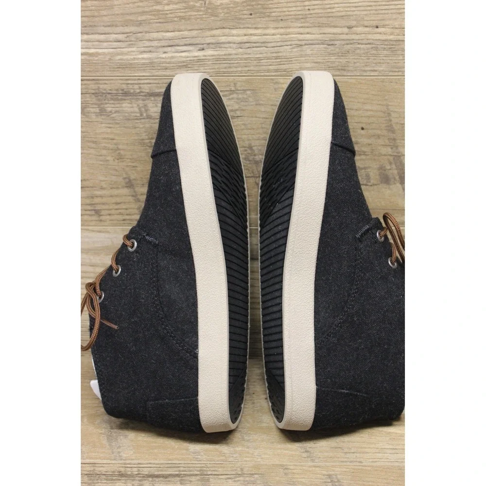 TOMS Paseo Mid Ankle Shoes Mens 8.5 Black Wool Casual Outdoor Cozy Urban Style